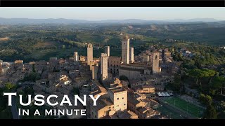 TUSCANY in a minute 🇮🇹 | Drone cinematic tour