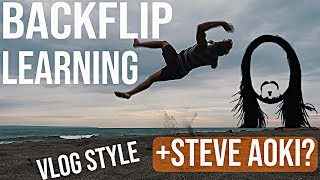 Backflip Progression 1 Week | Learning Back Flips with Strange Practice