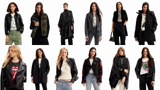 Best 14 Ideas Elegant fashion style outerwear in black for every day Women's coats jackets Desigual