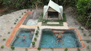 Incredible! Build Awesomeness Mud Slide Pool - Cleaning Pool & Swimming Pool -Part 3