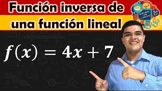 Función inversa de una función lineal - Encontrar la inversa de la función lineal