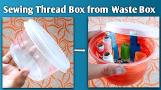 Thread Storage Kit Box /  Sewing Thread Box Idea / DIY Thread Organiser / Thread Box Idea