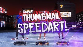 NBA2K20 THUMBNAIL SPEEDART! | HOW TO MAKE GOOD AND FIRE THUMBNAILS!