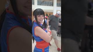 ChiChi will punsh you if you don't watch out! cosplay found at Connichi 2023 #shorts