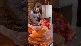 Cutting and storing meat🥩 / Разделка и хранение мяса🥩 #pandasakha #winter #yakutia #ice #meat