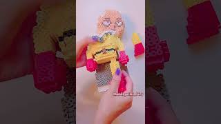 Build One Punch Man Saitama with Perler beads