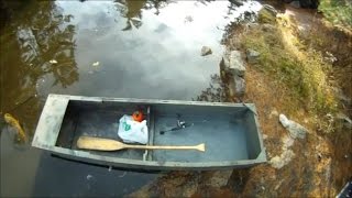 Fishing backwoods Whitefish out of an 8 foot homemade boat!