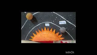 Solar system Model/ School Project/using thermocol balls