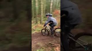 Sketchy guy on mtb #shorts #bike #crazy #mtb #crash #fail #jump #viral #biking