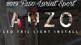 2019 F250 Lariat Upgrade - Anzo LED Tail lights!! How to install and review