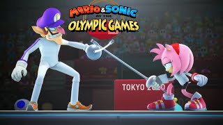 Mario & Sonic Olympic Games At The Tokyo 2020 Event Fencing All Characters Super Move K O