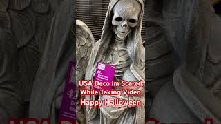 USA HALLOWEEN DECO im Scared While Taking Video