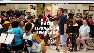 Band Leadership Seminars: 3 Options for Working Together