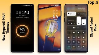 3 Premium HyperOS Themes for Xiaomi,Redmi,Poco 🤩 | HyperOS Amazing  Themes