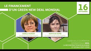 Le financement d’un Green New Deal mondial - Assises 2021 (IV)