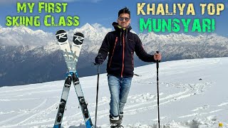 First Time Skiing at Khaliya top Munsyari 🔥 || Himalayan Traveler || एक्सीडेंट हो गया😱