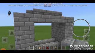 HOW TO MAKE AN AUTOMATIC LAVA DOOR IN MINECRAFT PE