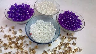 How to make Pearl Beaded Necklace || Diy || jewellery making at home || 5 munite crafts