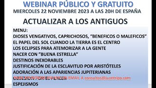 Webinar del  miércoles 22:11:23