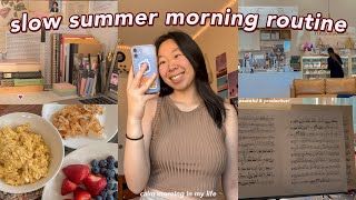 summer morning routine! cafe, peaceful, fun: productive morning in my life! my morning routine 2023