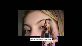 Microblading eyebrows ස්වාභාවික පෙනුම සහිත ඇහිබැමි සැකසීම Britanna Skin clinic