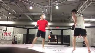 UFC215 : Georges St-Pierre Training. Quick Counterpunch ! #LegendBack