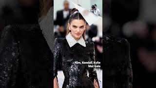 Kim Kardashian, Kendall Jenner, Kylie Jenner - Met Gala 2023 #kimkardashian #kendalljenner #shorts