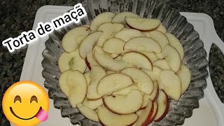 Torta de maçã | a mais fácil que já fiz | fica delíciosa