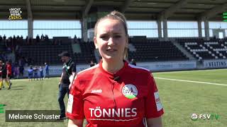 🎤 Melanie Schuster zum 1:0 Heimsieg gegen den FC Bayern München II