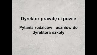 Dzień otwarty online - Dyrektor prawdę ci powie (02.03.2021)