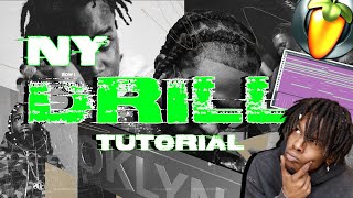 NY Drill Beat Tutorial | Fl studio