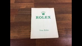 Rolex Your Rolex Booklet Vintage 579.02 - 12.73 + Free Post