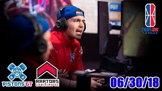 NBA 2K League Full Highlights | Pistons GT vs Raptors Uprising GC | 30 June, 2018 | RS, W7