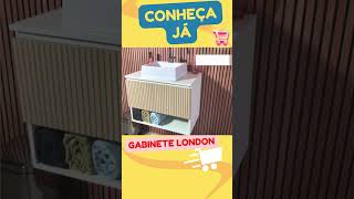 Gabinete banheiro London 60 cm porta basculante