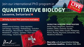 20 Fully funded Ph.D. studentships at the University of Lausanne, Switzerland-