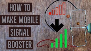 How to Make Homemade Mobile signal booster DIY 2G 3G4G