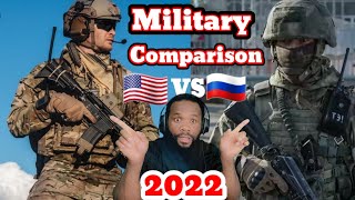 USA vs Russia military power comparison 2022 Reaction