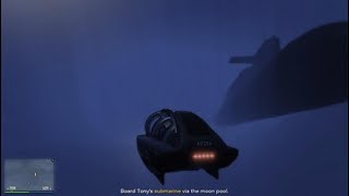 Board Tonys submarine moon pool GTA Online salvage yard heist