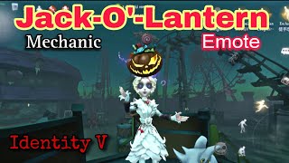 Jack-O'-Latern Emote for Mechanic | This Hunter was getting on my nerves LOL | Identity V Gameplay