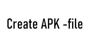 Build your first Apk file from React Native