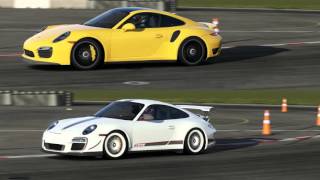 Forza 7 - Porsche 911 Turbo S vs 911 GT3 - Top Gear Track