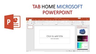 tab home microsoft powerpoint 2019 Tutorial