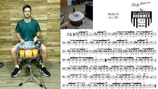 Solo Nº 59 - Charley Wilcoxon - The All-American Drummer - 150 Rudimental Solos