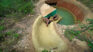 How To Build Container Underground House And Water Slide To Milliner Underground Swimming Pools