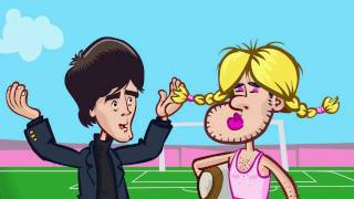 Löw liebt Ballack! Frauen Fussball WM - 2. Folge - „Silvias Ballerinas" - WM Team Check Cartoon