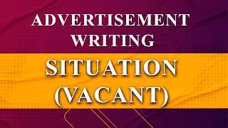 classified advertisement class 12 situation vacant | situation vacant advertisement class 12