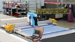 Richpeace spreading machine （knitted fabric+woven fabric ）+ Richpeace auto cutter machine