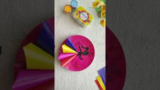 Plate Painting | Colourful Painting | Plate Decor | YouTube Shorts