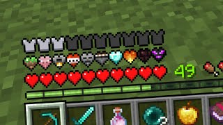 Minecraft, but there are CUSTOM HEARTS