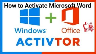 Paano Gamitin ang Office Activator | Paano E-activate ang Microsoft Word Office